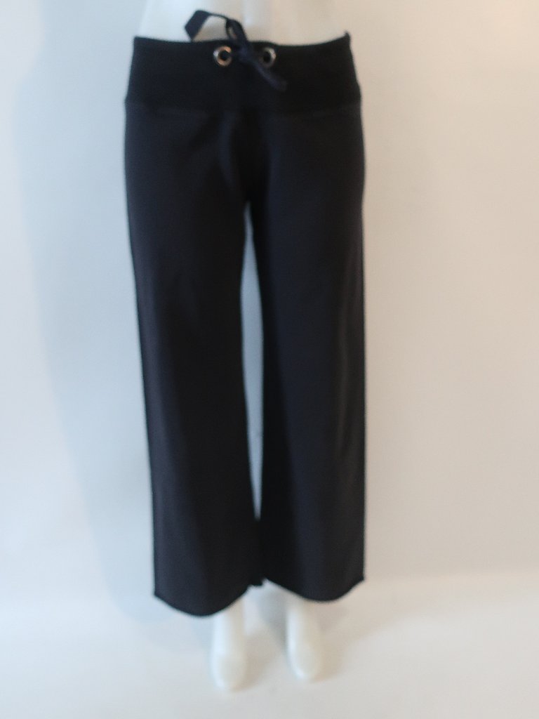 Womens Lucky Brand Item 81 Black Elastic Waist Drawstring Sweatpants Xs